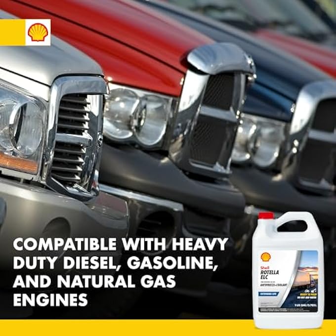 Shell Rotella زيت ELC المقاوم للتجمد + سائل التبريد، مخفف مسبقا 50/50 (جالون واحد، عبوة واحدة) - Image 5